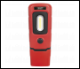 Sealey LED3601R Rechargeable 360° Inspection Light 3W COB & 1W SMD LED Red Lithium-Polymer