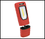 Sealey LED3601R Rechargeable 360° Inspection Light 5W COB & 1W SMD LED - Red