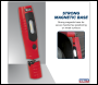 Sealey LED3602R Rechargeable 360° Inspection Light 4W & 3W SMD LED - Red