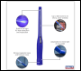 Sealey LED3604UV Rechargeable 360° Slim Inspection Light 8W & 1W SMD LED & UV Light