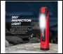 Sealey LED3605R Rechargeable 360° Inspection Light 10W & 2 x 4W SMD LED - Red