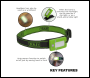 Sealey LED360HTG Rechargeable Head Torch with Auto-Sensor 2W COB LED - Green