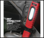 Sealey LED360PLUSR Rechargeable 360° Inspection Light 10W & 3W SMD LED - Red