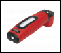 Sealey LED360PLUSR Rechargeable 360° Inspection Light 10W & 3W SMD LED - Red