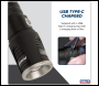 Sealey LED4491 Rechargeable Aluminium Torch with Adjustable Focus 5W SMD LED
