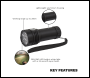 Sealey LED451 Rechargeable Super Beam Pocket Light 3500lm SMD LED 30W