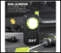 Sealey LED600FX Pocket Light with Flexi Inspection Light 8W COB LED & 1W SMD LED