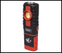 Sealey LED601CM LED Twist Rechargeable Inspection Light 6W COB LED & 1W SMD LED Colour Match CRI 96+