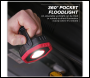 Sealey LED700PR Rechargeable 360° Pocket Floodlight with Magnet 7W COB LED - Red