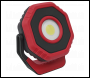 Sealey LED700PR Rechargeable Pocket Floodlight with Magnet 360° 7W COB LED - Red