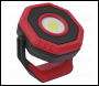 Sealey LED700PR Rechargeable Pocket Floodlight with Magnet 360° 7W COB LED - Red