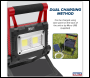 Sealey LEDFL15WS Rechargeable Solar Powered Portable Floodlight 15W COB LED