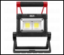 Sealey LEDFL15WS 15W COB LED Solar Powered Rechargeable Portable Floodlight