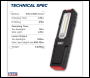 Sealey LEDWC04 Wireless Rechargeable Inspection Light 5W COB & 1W SMD LED
