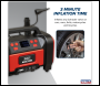 Sealey MAC13D Tyre Inflator & High-Volume Air Pump 12V/230V AC