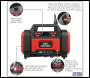 Sealey MAC13DR Rechargeable Tyre Inflator & High Volume Air Pump 12V