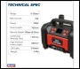 Sealey MAC13DR Rechargeable Tyre Inflator & High Volume Air Pump 12V
