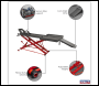 Sealey MC550 Hydraulic Motorcycle Lift 450kg Capacity