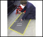 Sealey MIC1218Y3 Interlocking EVA Foam Workshop Mat Set with Hi-Vis Edges 1240 x 1825mm