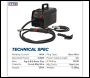Sealey MIG140i Flux Cored Gasless MIG Inverter Welder 140A