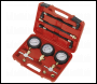 Sealey MS100 Motorcycle Compression & Fuel Pressure Gauge Set 3pc