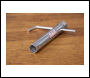 Sealey MS158 Long Reach Double End Spark Plug Box Spanner with L-Bar 17/21mm