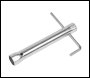 Sealey MS161 Long Reach Double End Spark Plug Box Spanner with L-Bar 18/21mm