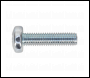 Sealey MSP520 Machine Screw M5 x 20mm Pan Head Pozi Zinc Pack of 100