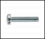 Sealey MSP525 Machine Screw M5 x 25mm Pan Head Pozi Zinc Pack of 50