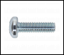 Sealey MSP620 Machine Screw M6 x 20mm Pan Head Pozi Zinc Pack of 50