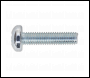 Sealey MSP625 Machine Screw M6 x 25mm Pan Head Pozi Zinc Pack of 50