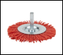 Sealey NFBC75 75mm Nylon Filament Circular Brush with 6mm Shaft