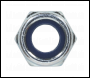 Sealey NLN10 Zinc Plated Nylon Locknut M10, DIN 982 - Pack of 100
