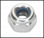 Sealey NLN4 Nylon Locknut M4 Zinc Pack of 100