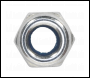 Sealey NLN4 Zinc Plated Nylon Locknut M4, DIN 982 - Pack of 100