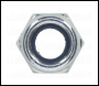 Sealey NLN6 Zinc Plated Nylon Locknut M6, DIN 982 - Pack of 100