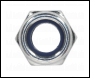 Sealey NLN8 Zinc Plated Nylon Locknut M8, DIN 982 - Pack of 100