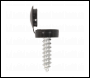 Sealey NPBK50 Numberplate Screw & Flip Cap 4.2 x 19mm Black Pack of 50