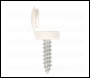 Sealey NPW50 Numberplate Screw with Flip Cap 4.2 x 19mm White Pack of 50