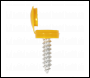 Sealey NPY50 Numberplate Screw with Flip Cap 4.2 x 19mm Yellow Pack of 50