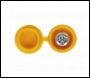 Sealey NPY50 Numberplate Screw with Flip Cap 4.2 x 19mm, Yellow - Pack of 50