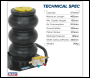 Sealey PAFJ3S Premier Air Operated Fast 3-Stage Jack 3 Tonne