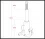 Sealey PBJ10S Viking Bottle Jack 10 Tonne