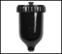 Sealey PC02 UV Paint Spray Gun Pot with Brass Fitting 600ml - Black
