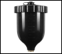 Sealey PC02 UV Paint Spray Gun Pot with Brass Fitting 600ml - Black