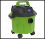 Sealey PC102HV Vacuum Cleaner Wet & Dry 10L 1000W/230V - Green