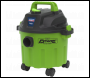 Sealey PC102HV Vacuum Cleaner Wet & Dry 10L 1000W/230V - Green