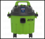 Sealey PC102HV Vacuum Cleaner Wet & Dry 10L 1000W/230V - Green