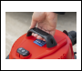 Sealey PC300SDAUTO 30L Industrial Vacuum Cleaner Wet & Dry with Stainless Steel Drum & Auto-Start 1400W/230V