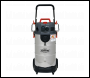 Sealey PC380M Vacuum Cleaner Industrial Dust-Free Wet/Dry 38L 1500W/230V Stainless Steel Drum M Class Filtration